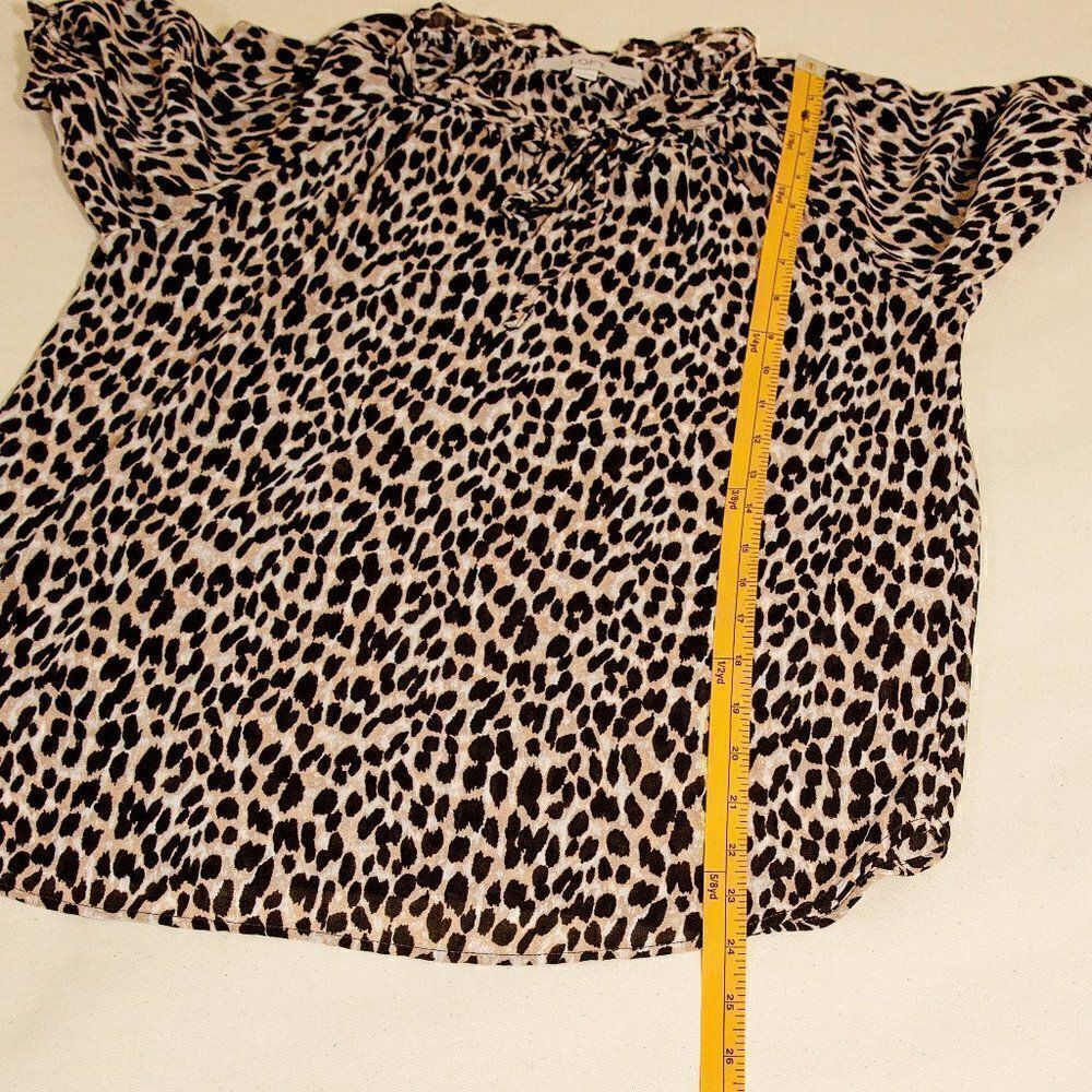 LOFT Cheetah Print Top  - Picture 6 of 7